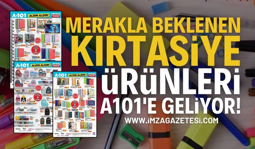 Merakla beklenen kırtasiye ürünleri A101 marketlere geliyor...