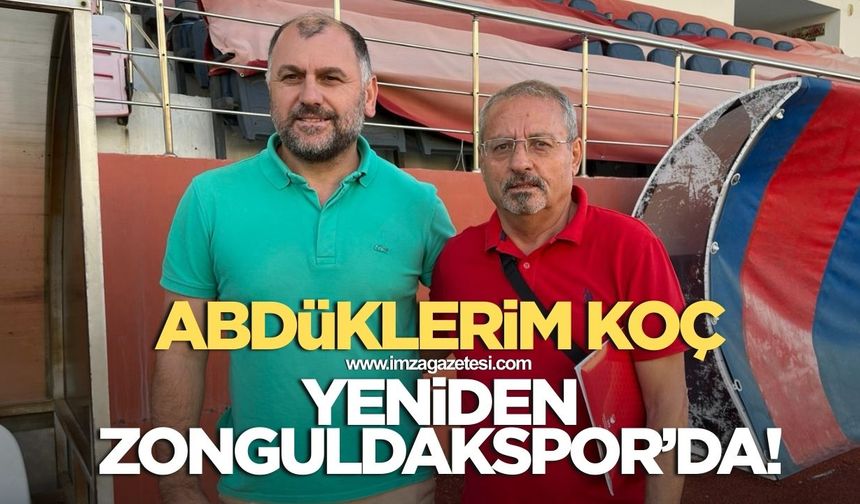 Abdülkerim Koç yeniden Zonguldakspor’da görev aldı