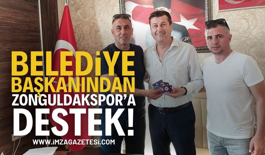 Belediye Başkanından Zonguldakspor’a destek!