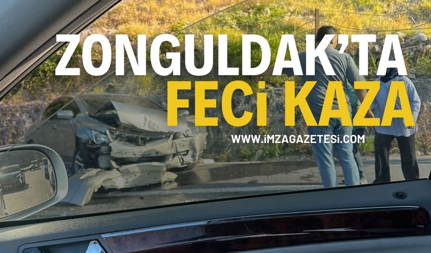 Zonguldak BEÜ Hastane Yolunda Feci Kaza