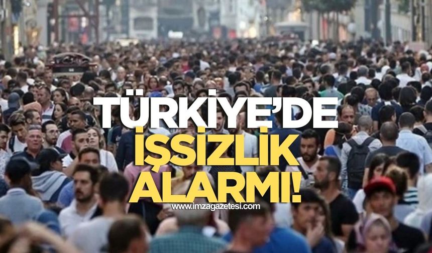 Türkiye’de İşsizlik Alarmı!
