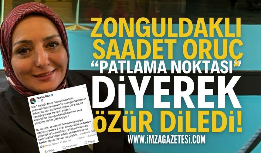Saadet Oruç, “Patlama noktasıydı” diyerek özür diledi!