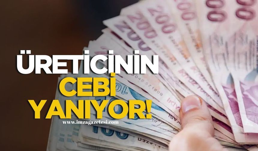 Üreticinin Cebi Yanıyor!