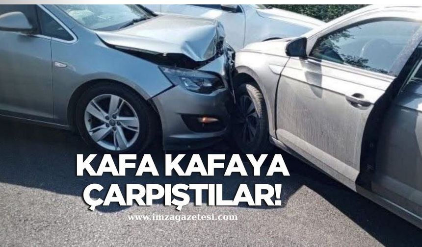 Kafa Kafaya Çarpıştılar! Yolcu panik atak geçirdi!