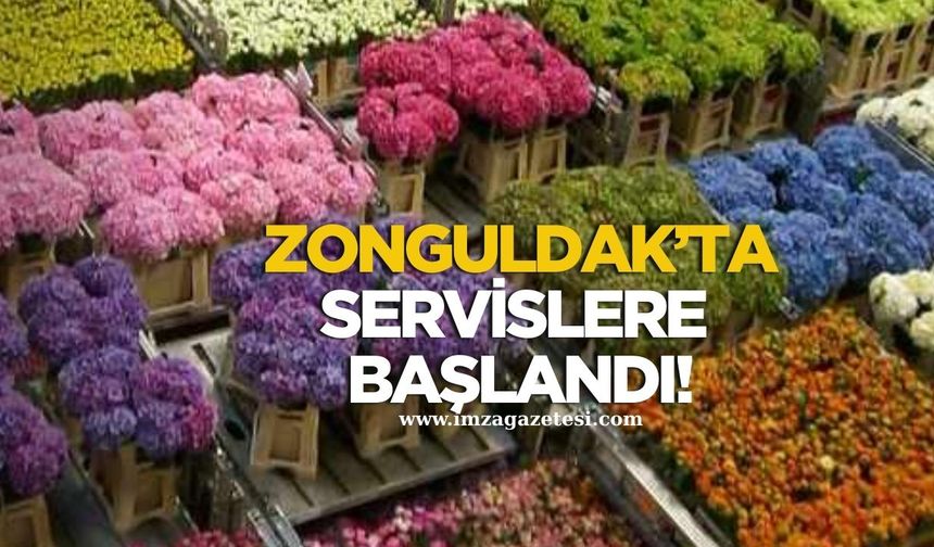Zonguldak’taki Çiçek Pasajı’nda servislere başlandı!