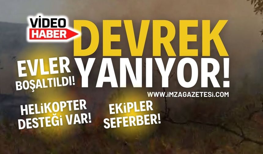 Zonguldak Devrek Kabaca Köyü’nde Orman Yangını!