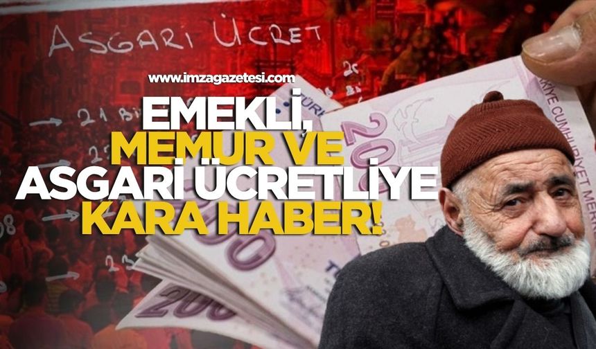 Milyonlarca Emekli, Memur ve Asgari Ücretliye Kötü Haber! Enflasyon Zamlardan Hızlı Koşuyor!