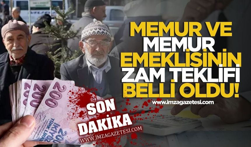 Memur ve memur emeklisinin ilk zam teklifi belli oldu!