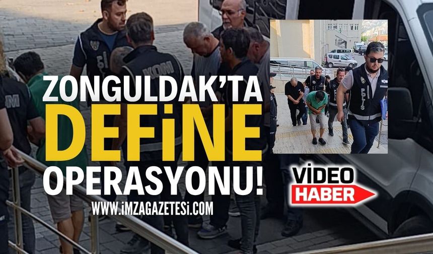 Zonguldak Kozlu'da Define Operasyonu: 4 Şüpheli