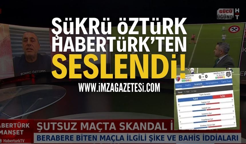Zonguldakspor Basın Sözcüsü Şükrü Öztürk Habertürk'ten seslendi!