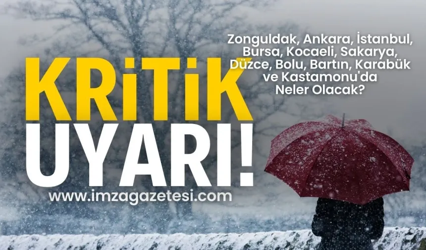 Meteoroloji Genel Müdürlüğü'nden Batı Karadeniz içinUyarı Üstüne Uyarı!