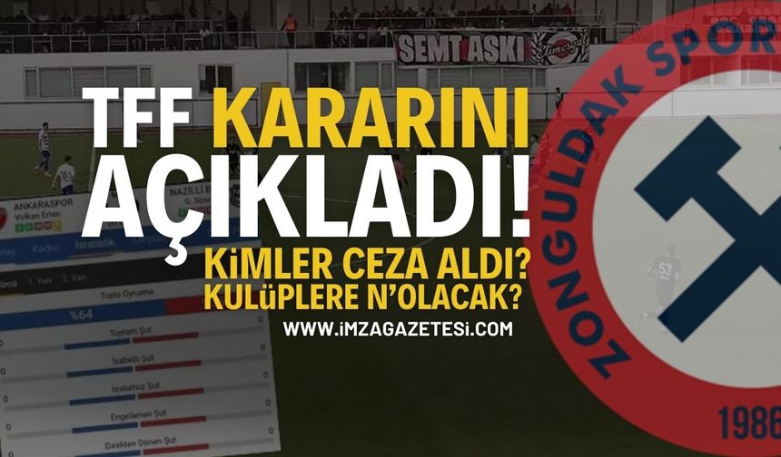 TFF'nin Şaibeli Ankaraspor Nazillispor Maçı Kararı!