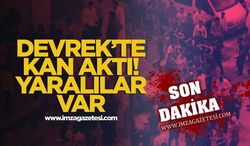 Devrek'te kanlı kavga! Taşlar, sopalar havada uçtu!