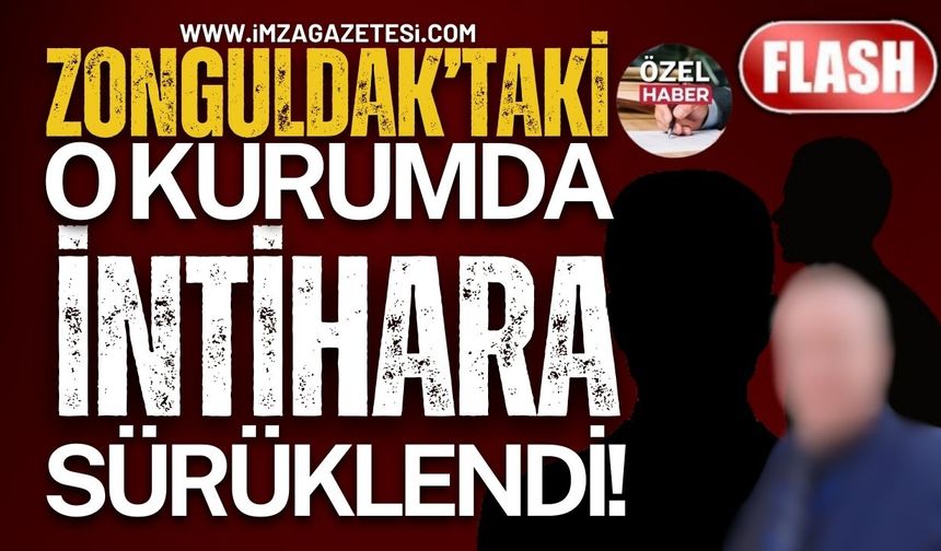 Zonguldak'taki Devlet Kurumunda Engelli Vatandaş İntihara Sürüklendi! Zonguldak'ı Karıştıran Şok İddia!