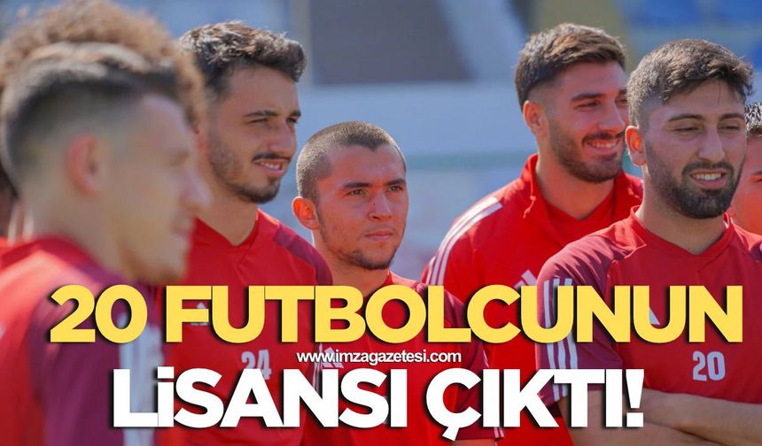 Zonguldakspor’da 20 futbolcunun lisansı çıkartıldı