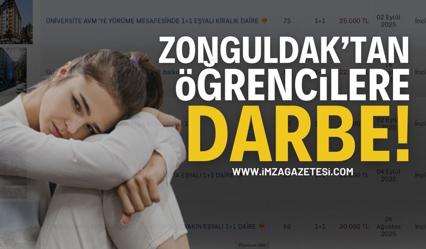 Zonguldak'tan Üniversite Öğrencilerine Kira Darbesi!