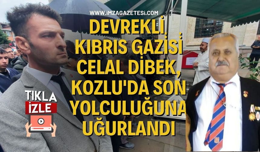 Devrekli Kıbrıs Gazi̇si̇ Celal Di̇bek, Protokol Eşli̇ği̇nde Kozlu'da Son Yolculuğuna Uğurlandı