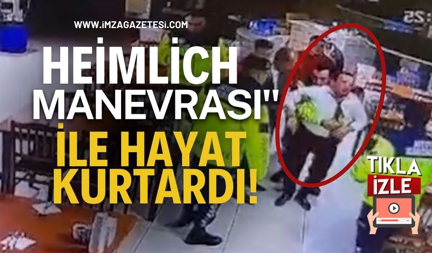 Jandarma "Heimlich Manevrası" İle Hayat Kurtardı!