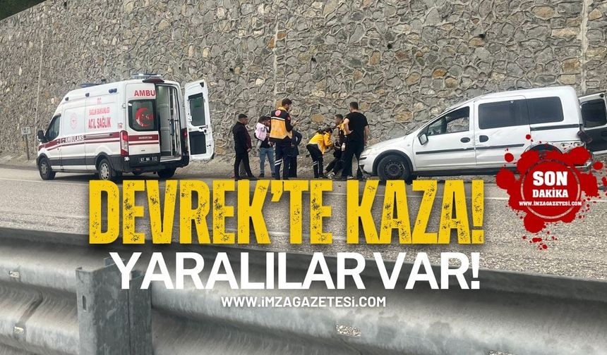 Devrek’te Trafik Kazası! Yaralılar Var!
