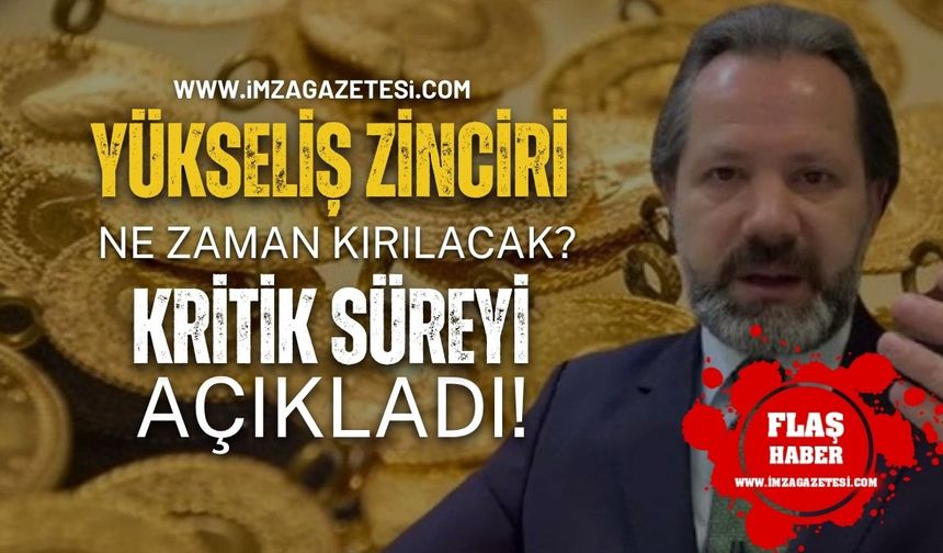 Altının Yükseli̇ş Zi̇nci̇ri̇ Ne Zaman Kırılacak? İslam Memiş, Kri̇ti̇k Süreyi̇ Açıkladı!