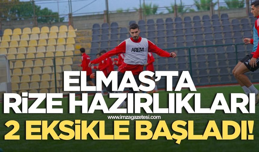 Zonguldakspor'da Çayelispor hazırlıkları 2 eksikle başladı