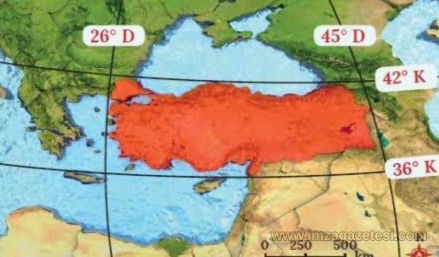36 42 Kuzey Paralelleri Nereden Geçer?
