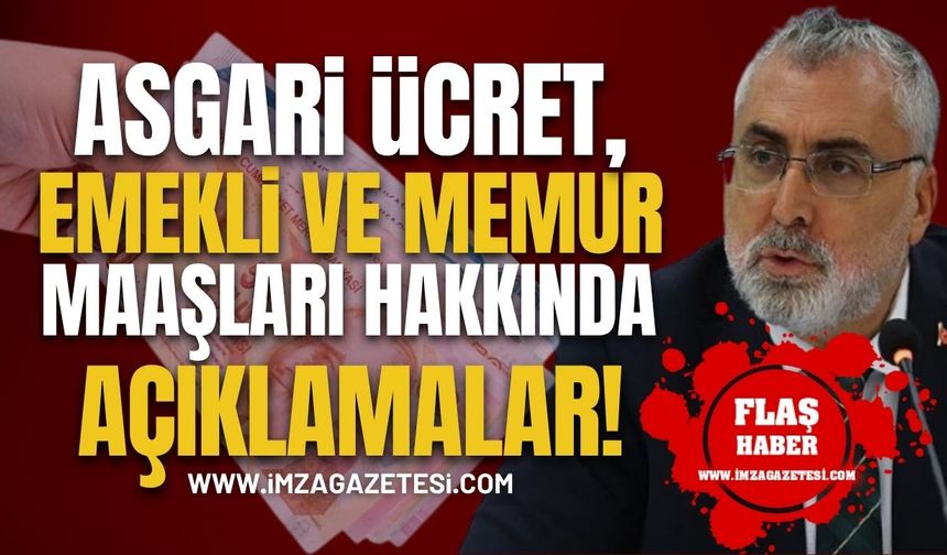 Bakan Vedat Işıkhan'dan asgari ücret, emekli ve memur maaşları, Kocaeli'deki korkunç olay hakkında çarpıcı açıklamalar!
