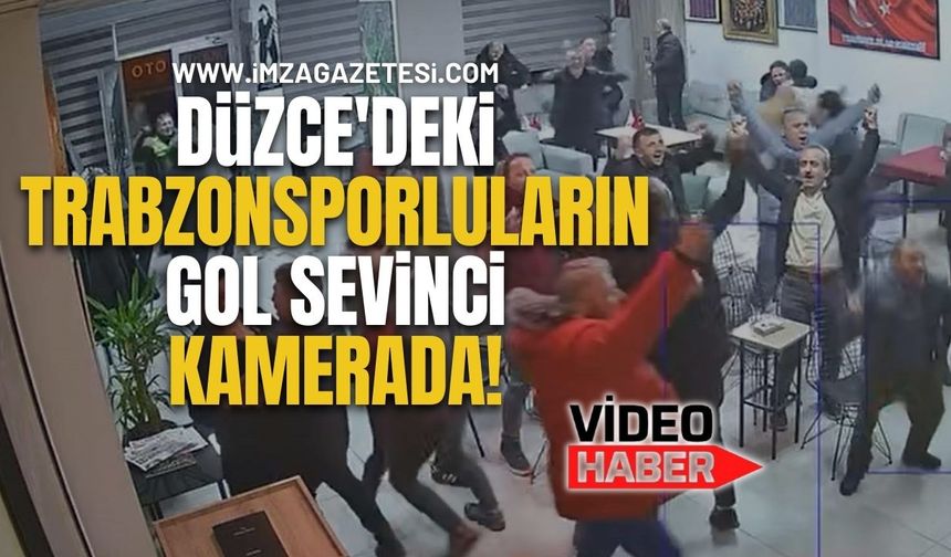 Düzce'deki Trabzonsporluların Gol Sevinci Kamerada!