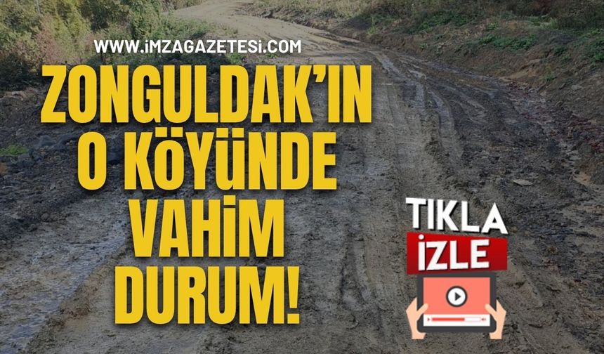 Zonguldak’ın O Köyünde Vahim Durum!