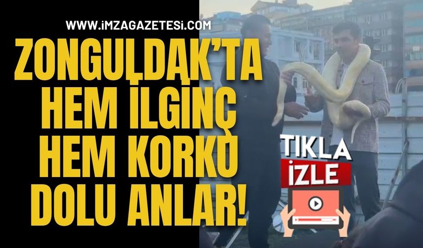 Zonguldak’ta Hem İlginç Hem Korku Dolu Anlar!