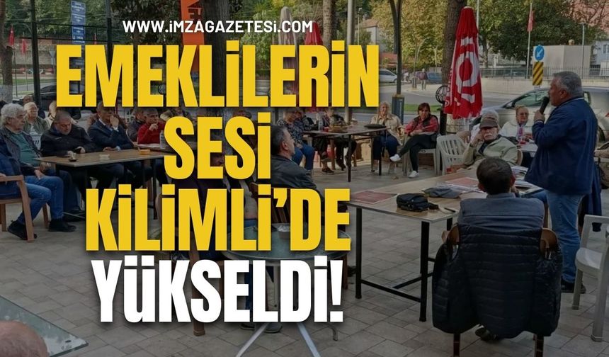 Emeklilerin Sesi Kilimli'de Yükseldi! Hak Mücadelesi Durmayacak