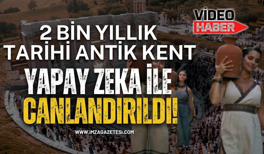 2 Bin Yıllık Tarihi Antik Kent Yapay Zeka İle Canlandırıldı!