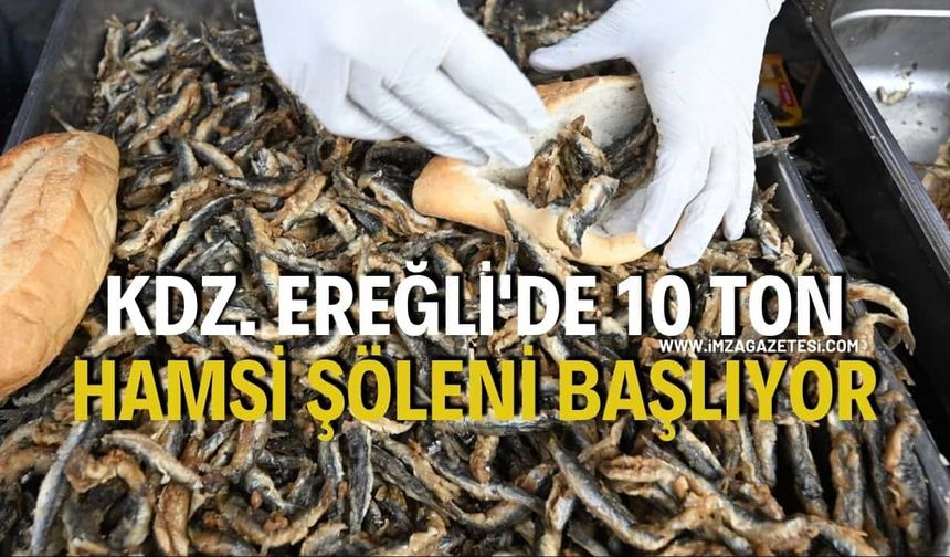 Kdz. Ereğli'de 10 Ton Hamsi Şöleni Başlıyor
