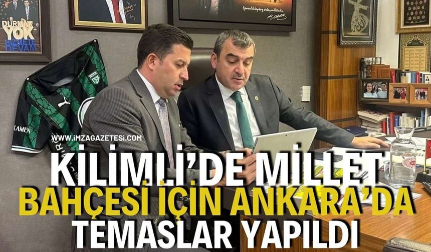 Kilimli'de Millet Bahçesi Projesi İçin Ankara'da Temaslar Yapıldı