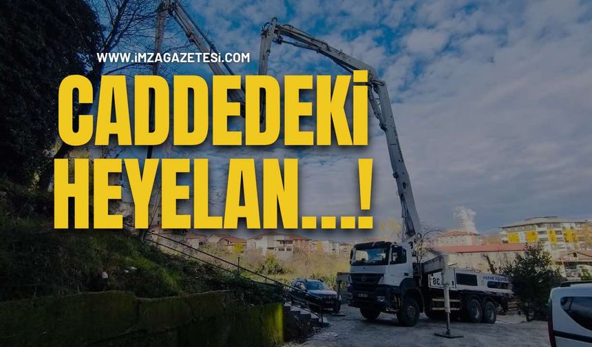 Caddedeki Heyelan…!