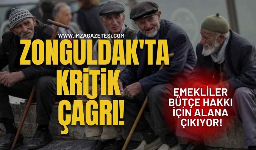 EmekliLer Bütçe Hakkı İçin Alana Çıkıyor! Zonguldak'ta Kritik Çağrı!