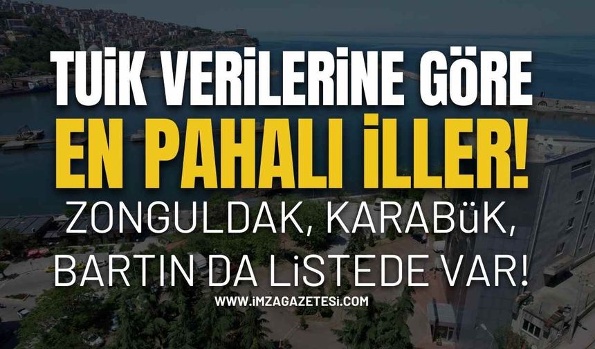TÜİK Verileri Şaşırttı: Zonguldak Türkiye’nin En Pahalı İlleri Arasında