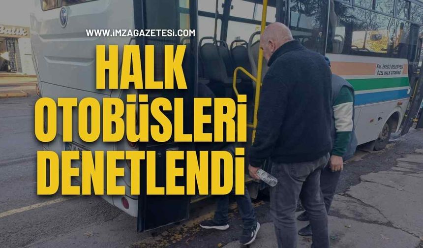 Halk Otobüsleri Denetlendi...