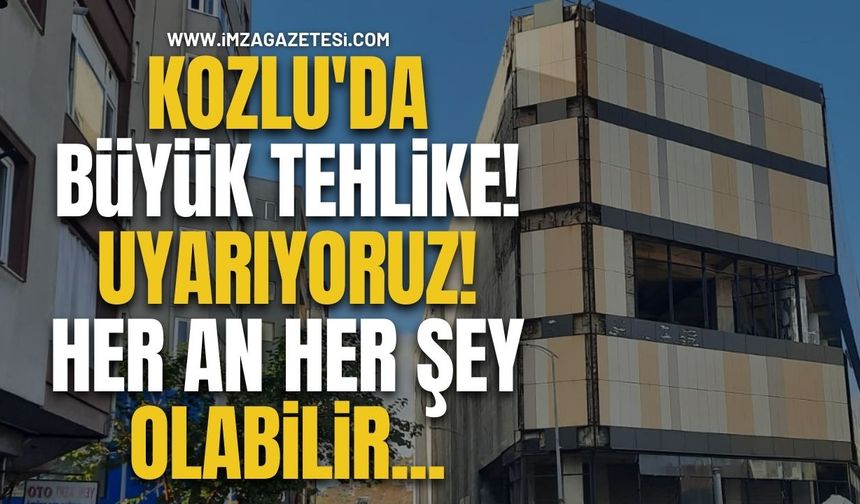 Kozlu'da Büyük Tehlike! Uyarıyoruz! Her An Her Şey Olabilir...