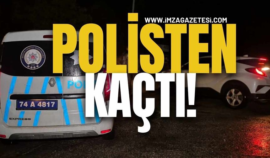 Polisten Kaçtı! Yola Paketler Atarak Kaçmaya Çalıştılar!