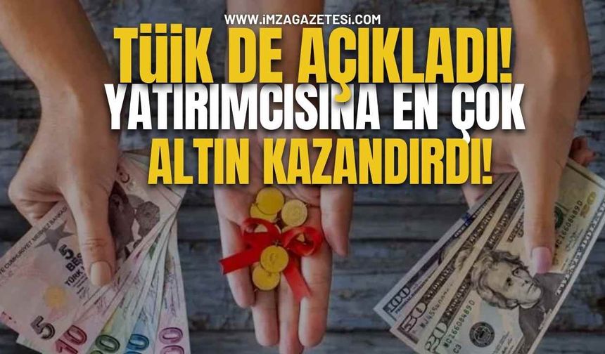 TÜİK de açıkladı! Yatırımcısına En Çok Altın Kazandırdı! İşte rakamlarla sonuç...