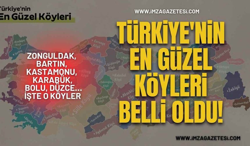 Türkiye'nin En Güzel Köyleri Belli Oldu! Zonguldak, Bartın, Kastamonu, Karabük, Bolu, Düzce... İşte O Köyler