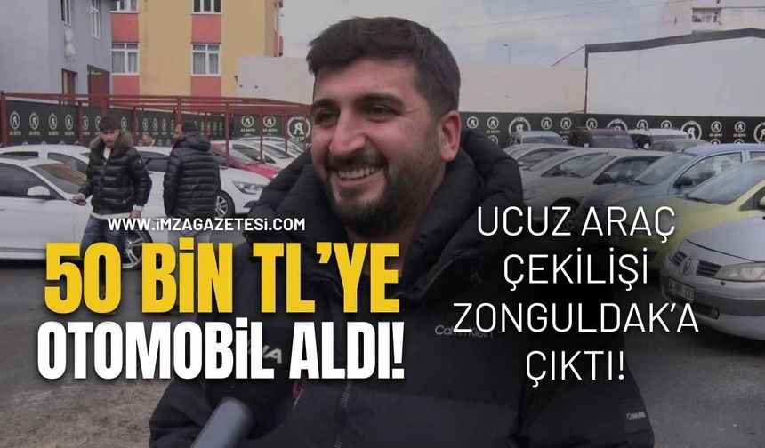Ucuz Araç Çekilişi Zonguldak’a Çıktı: 50 Bin TL’ye Otomobil Aldı!
