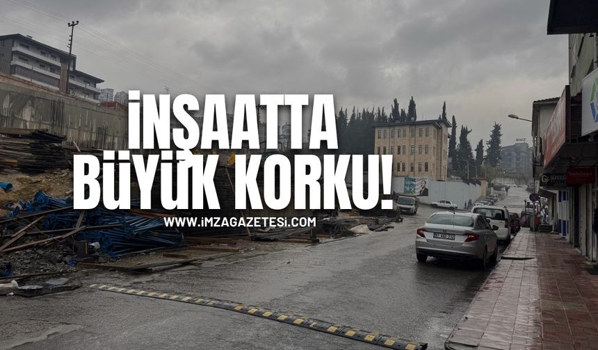 İnşaatta büyük korku yaşandı!