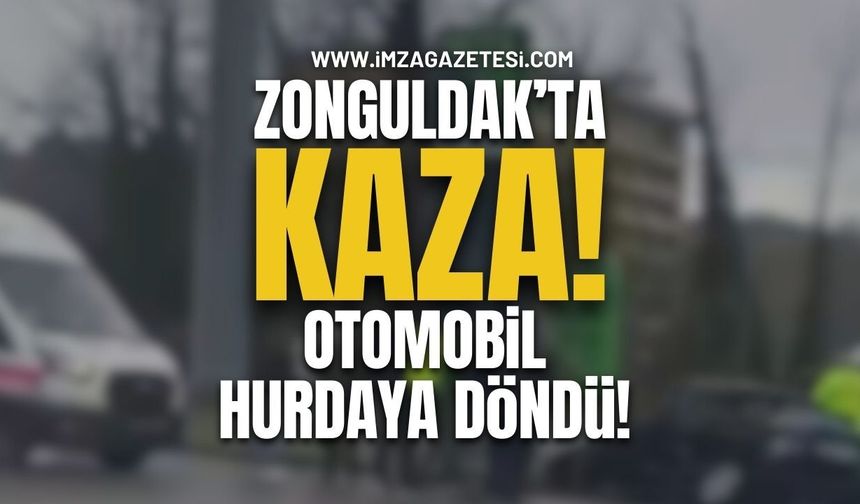 Gökçebey’de Kaza: Otomobil Kullanılamaz Hâle Geldi!