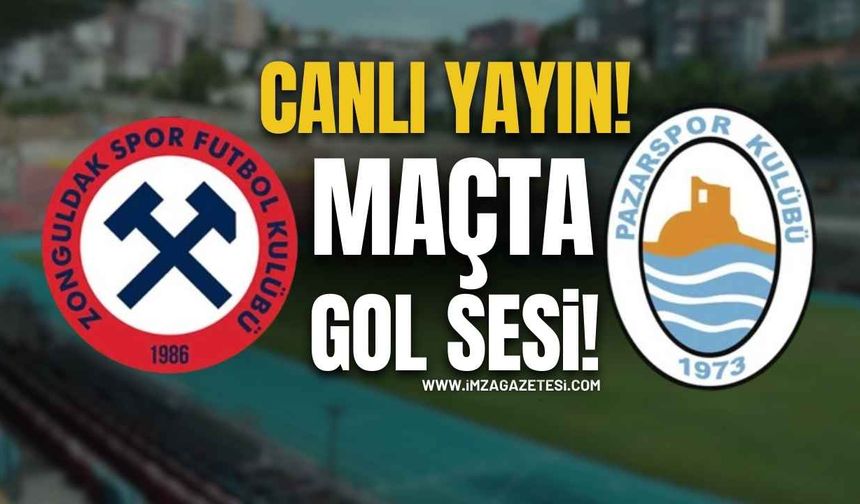 Zonguldakspor-Pazarspor Maçında Gol Sesi