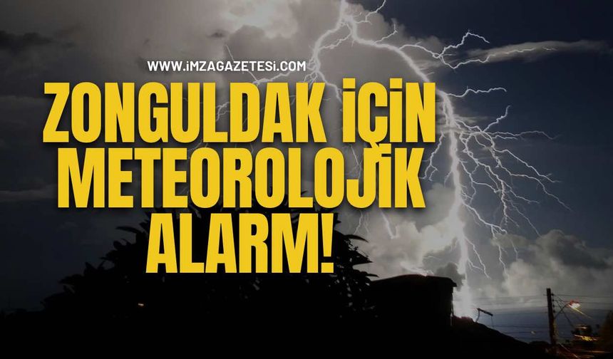 Zonguldak İçin Meteorolojik Alarm!