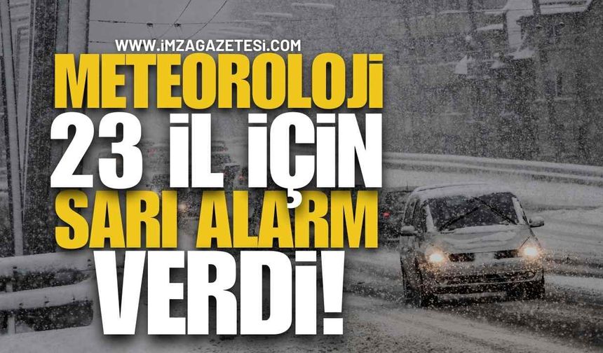 Meteoroloji 23 İl İçin Sarı Alarm Verdi!