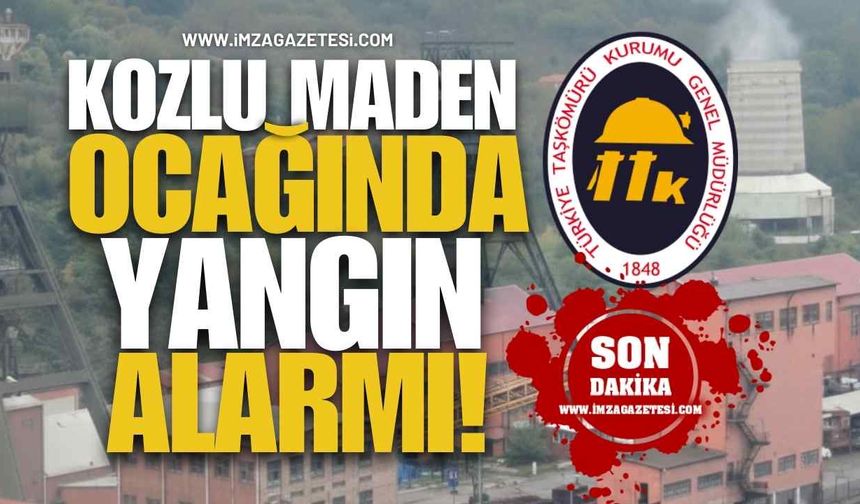TTK Kozlu Maden Ocağında Yangın Alarmı!