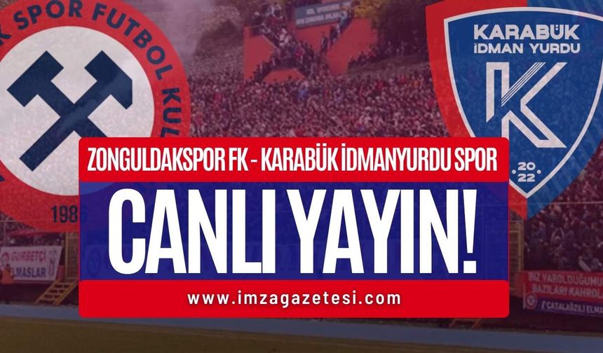 Zonguldakspor Sahasında Karabük İdmanyurdu Spor'u Ağırlıyor